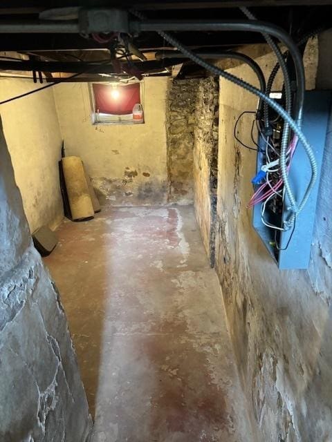 view of basement