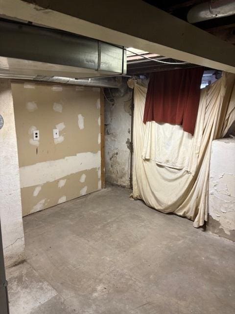 view of basement