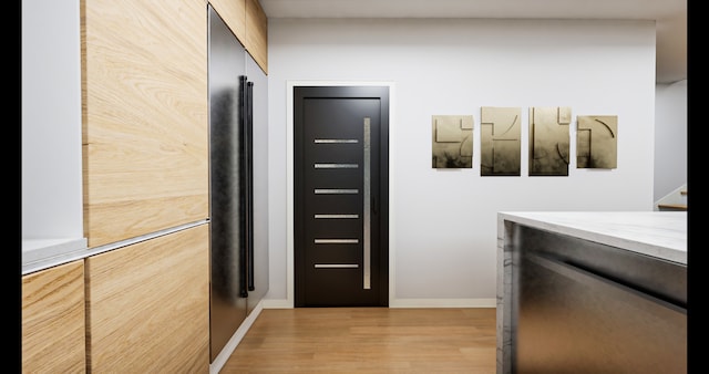 interior space featuring light hardwood / wood-style floors