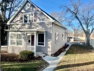 view of bungalow-style home