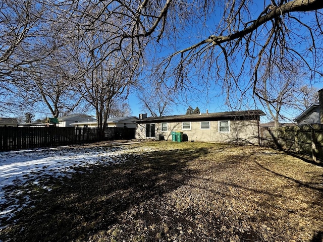 view of rear view of property