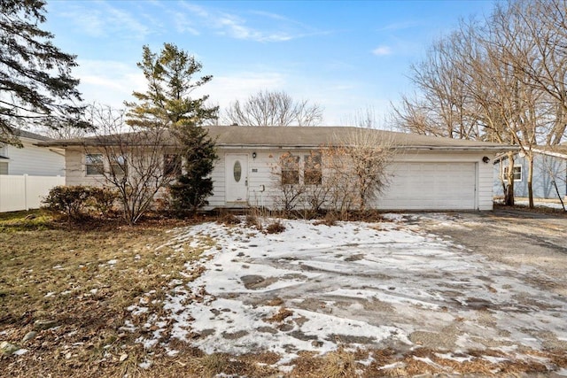 view of front of house featuring a garage