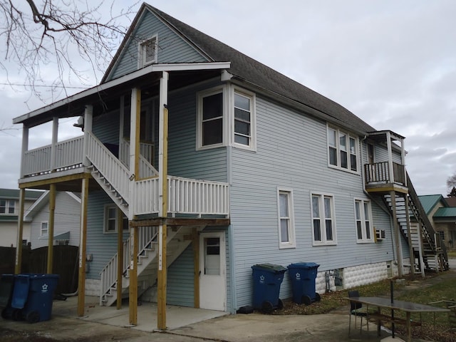 rear view of house with a patio area