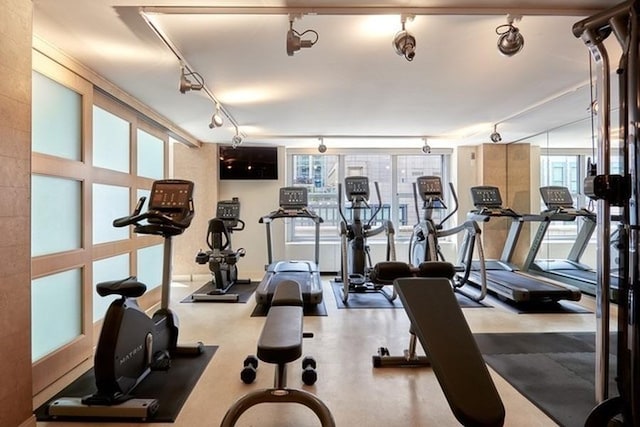 view of exercise room