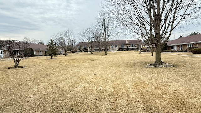 view of yard featuring a residential view