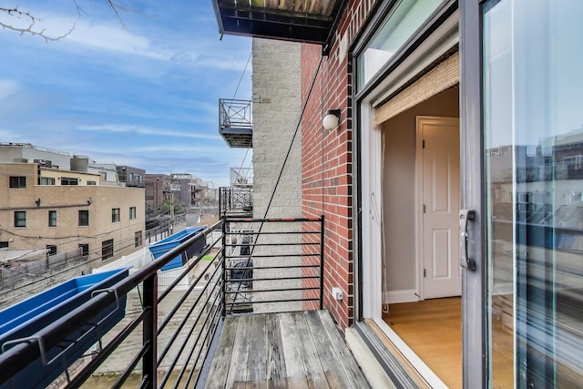 view of balcony