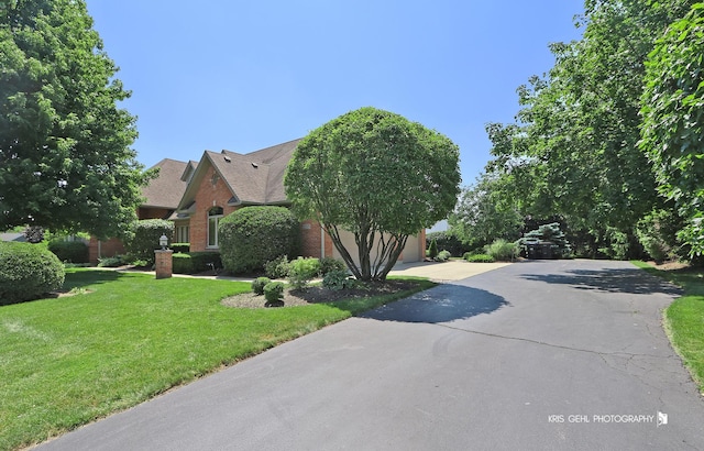 view of home's exterior with a yard