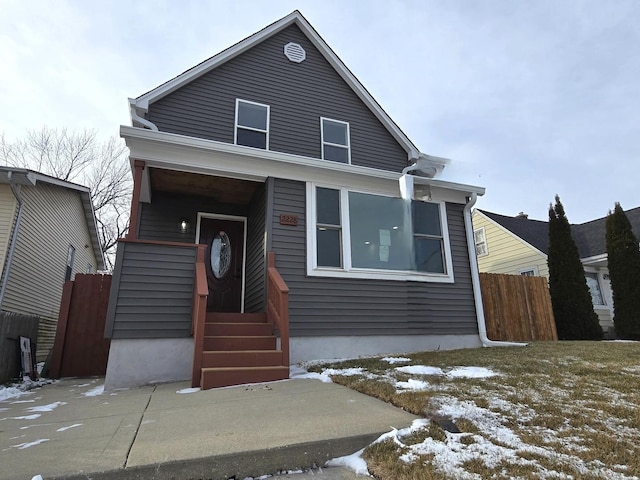 view of front of home