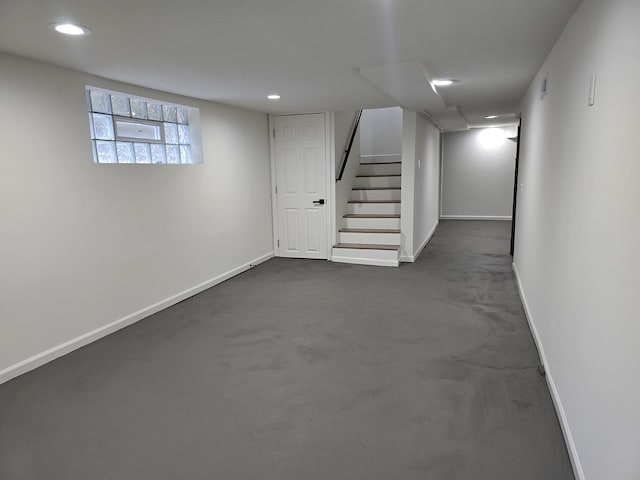 view of basement