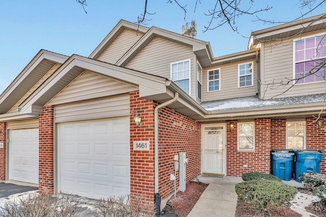 entrance to property with a garage