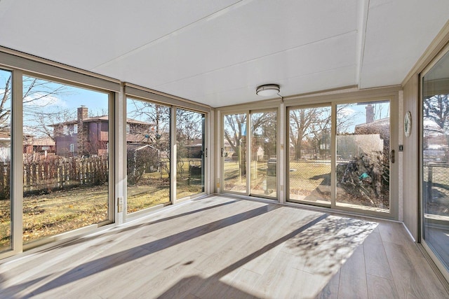 view of sunroom / solarium