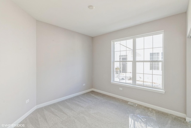 view of carpeted empty room