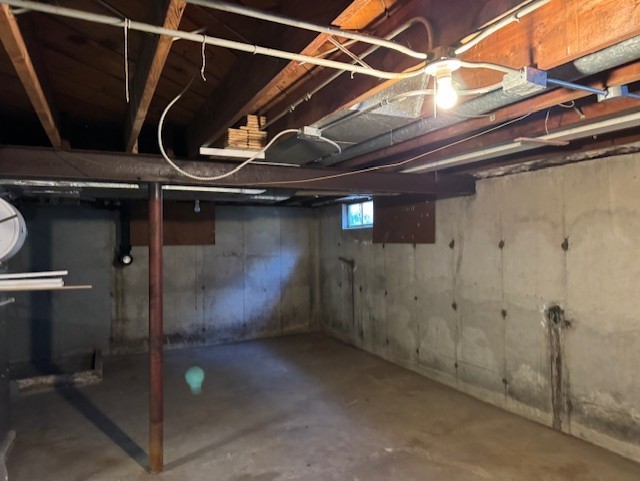 view of basement