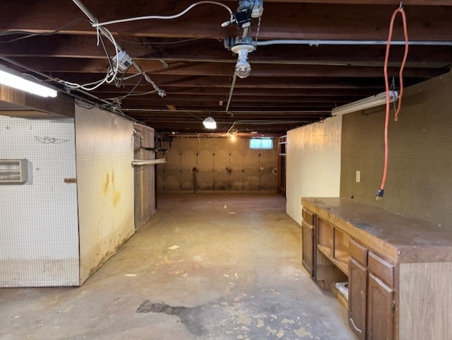 view of basement