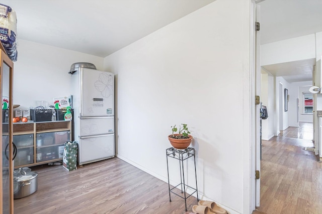 interior space featuring light hardwood / wood-style floors