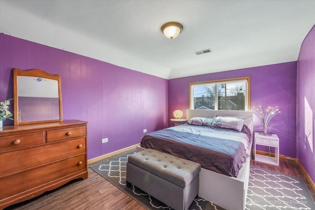 bedroom featuring hardwood / wood-style flooring