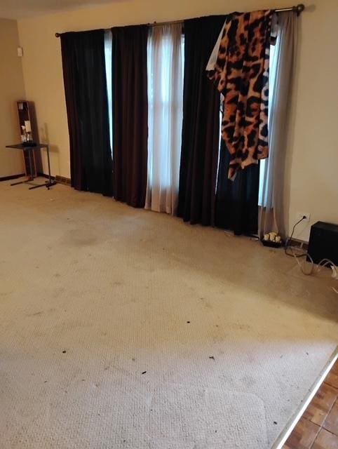 view of carpeted empty room