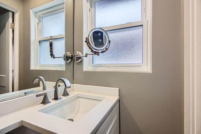 bathroom featuring vanity