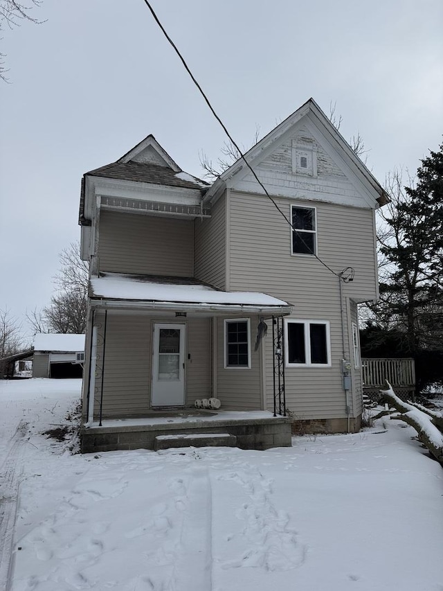 view of front of home with a porch