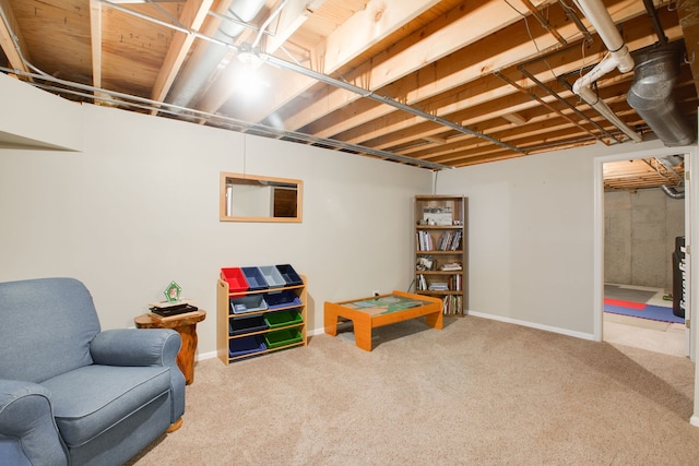 interior space with carpet floors