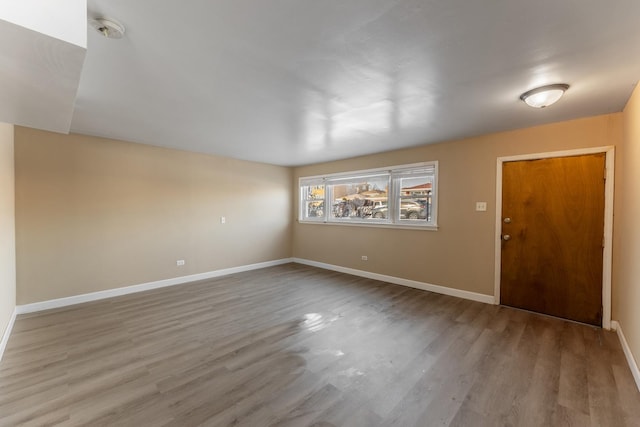 foyer entrance featuring wood-type flooring