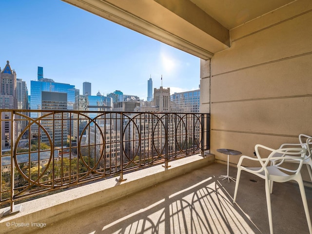 view of balcony