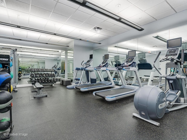 view of exercise room