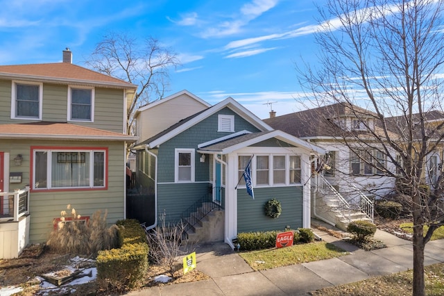 view of front of property