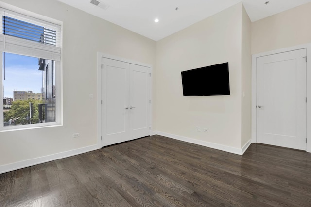 interior space featuring dark hardwood / wood-style floors