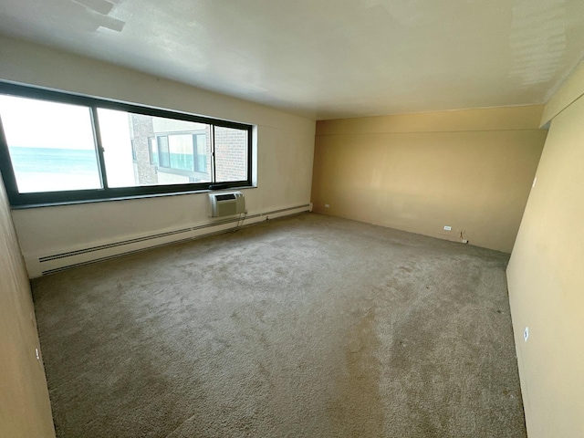 7337 S S Shore Dr Unit 503, Chicago, IL 60649 - carpeted empty room with a baseboard radiator and a wall unit AC