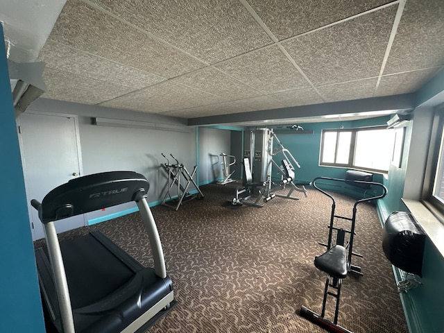 7337 S S Shore Dr Unit 503, Chicago, IL 60649 - exercise room featuring a drop ceiling