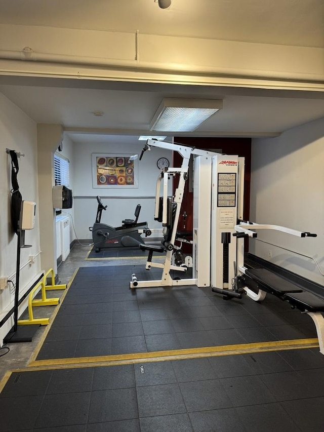 view of exercise room