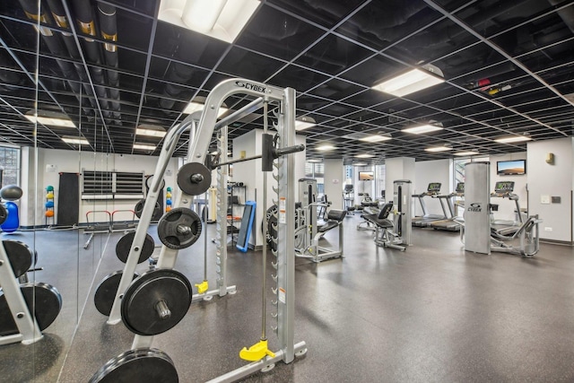 view of exercise room