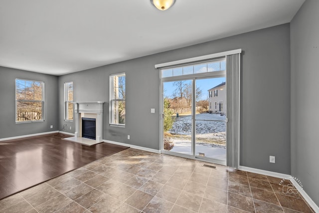 view of unfurnished living room