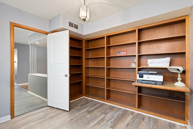 interior space featuring hardwood / wood-style floors