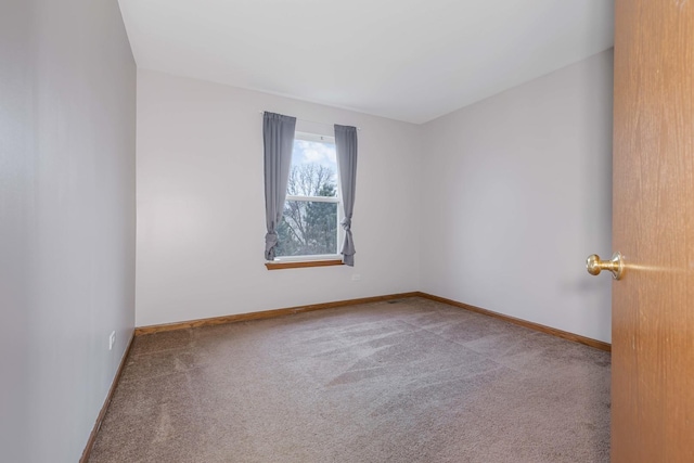 view of carpeted empty room