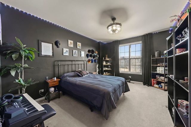 bedroom featuring carpet floors