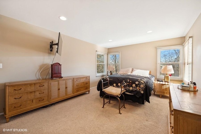 276 Stanton Dr, Buffalo Grove, IL 60089 - bedroom with light carpet and recessed lighting