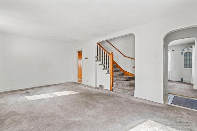 view of carpeted empty room