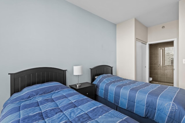 bedroom with ensuite bath