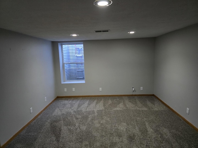 view of carpeted empty room