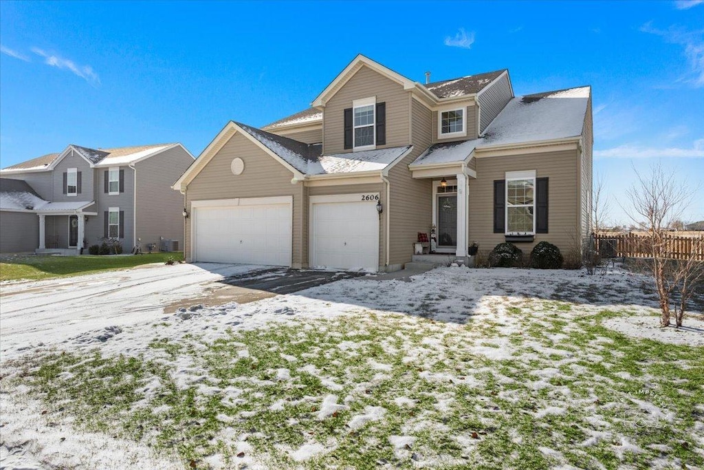 front facade featuring a garage