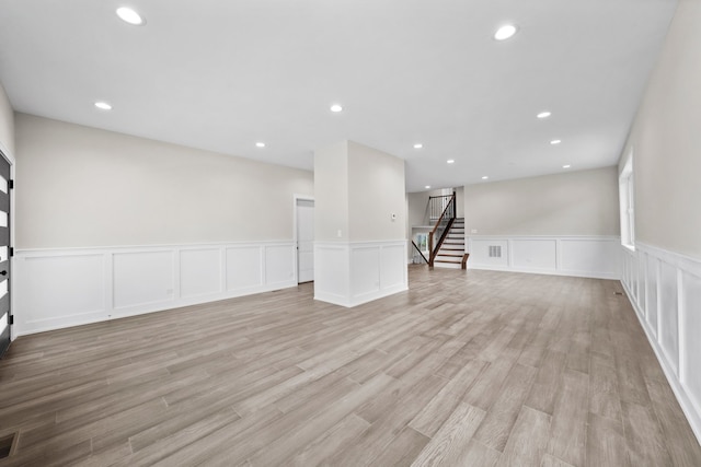 interior space featuring light hardwood / wood-style flooring