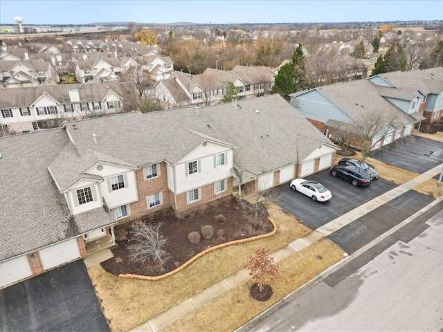 bird's eye view featuring a residential view