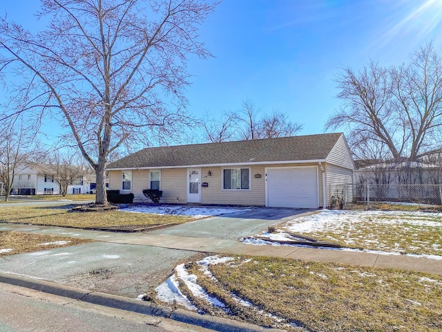 208 E Mulberry Dr, Glenwood, IL 60425 - ranch-style house featuring a garage