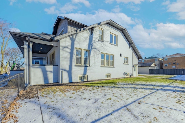 view of rear view of property