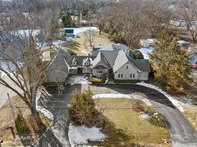 birds eye view of property