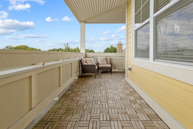 view of balcony