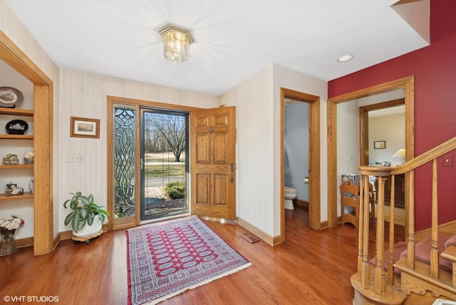 entryway featuring light wood-type flooring