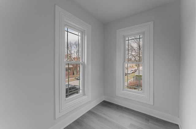 interior space featuring hardwood / wood-style floors